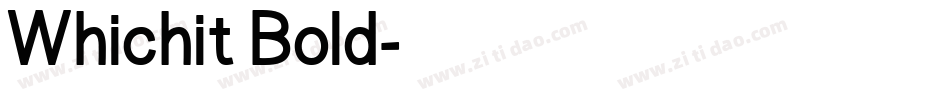 Whichit Bold字体转换